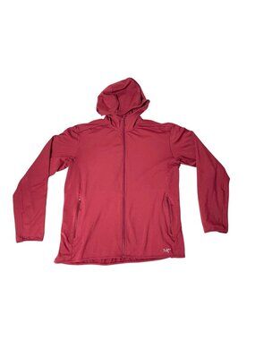 Arc'teryx Kyanite LT Hoody Maroon Lightweight Full-Zip Jacket Women's Size XL